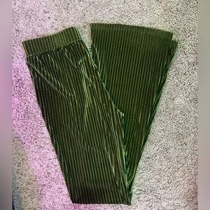 Olive Green Velvet Bell bottoms